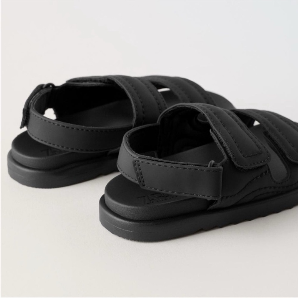 ZARA RUBBERIZED SANDALS - Picture 4 of 10